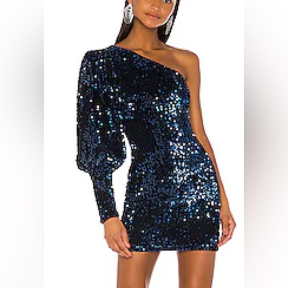 One-Shoulder Sequin Dress